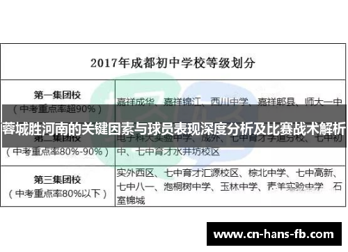 蓉城胜河南的关键因素与球员表现深度分析及比赛战术解析 蓉城胜河南的关键因素与球员表现深度分析及比赛战术解析